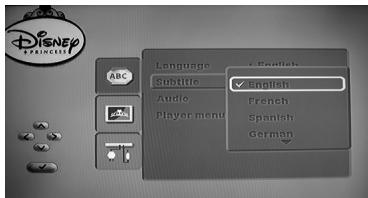 LEXIBOOK P7100PDE - Language (on-screen display language) - 1