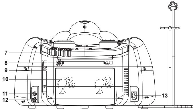 LEXIBOOK RCD160BB - Front and back views - 2