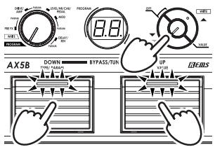 KORG AX5B - Restoring the factory preset programs - 1