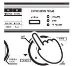 KORG AX5B - Réglage de la sensibilité de la pédale - 3