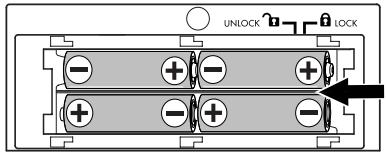 KORG AX5B - Installation des piles - 1