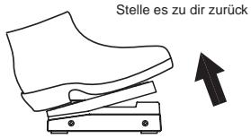KORG AX5B - Einstellen der Pedalempfindlichkeit - 4