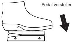 KORG AX5B - Einstellen der Pedalempfindlichkeit - 5