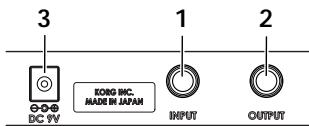 KORG AX5B - Rear panel - 1