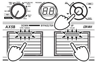 KORG AX5B - Retour aux réglages d'usine - 1