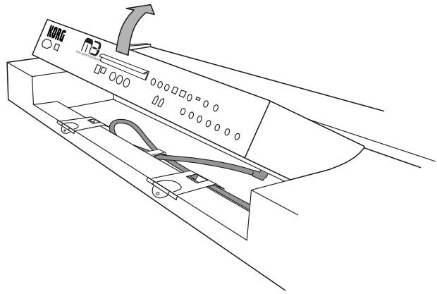 KORG KEYBOARD ASSEMBLY 61KEY - Raising the module - 4