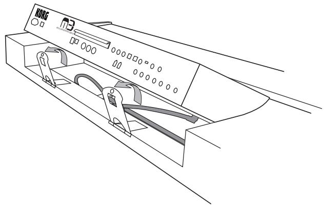 KORG KEYBOARD ASSEMBLY 61KEY - Anheben des Moduls - 6