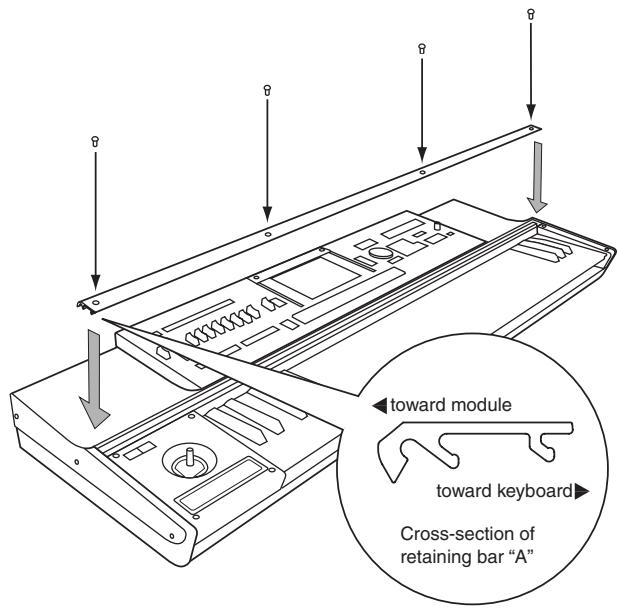 KORG KEYBOARD ASSEMBLY 61KEY - Attaching the module - 4