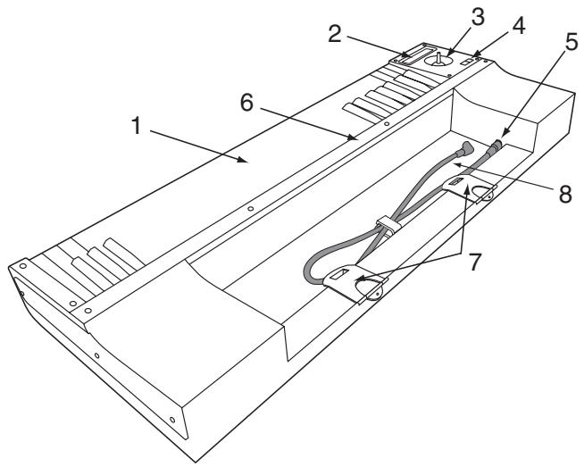 KORG KEYBOARD ASSEMBLY 61KEY - Parts and their functions - 1