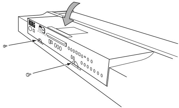 KORG KEYBOARD ASSEMBLY 61KEY - Lowering the module - 3
