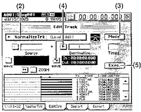 KORG D3200 - Montée du volume maximal au niveau spécifique (normalisation: NormalizeTrk) - 1