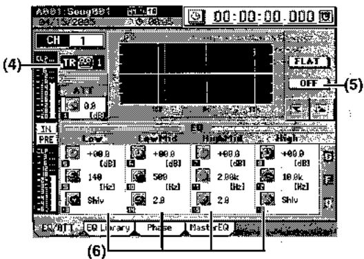 KORG D3200 - Application d'une correction à une entrée audio - 1