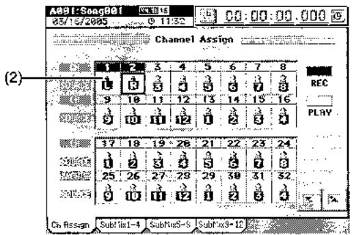 KORG D3200 - Entrée d'un signal audio numérique de MD ou DAT - 1