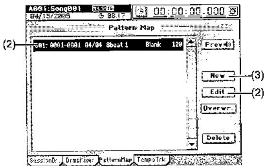 KORG D3200 - Création d'une série de patterns - 1
