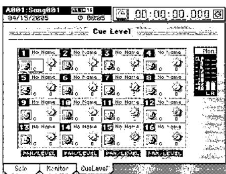 KORG D3200 - 3-8. Réglage du niveau de contrôle (Cue) - 3