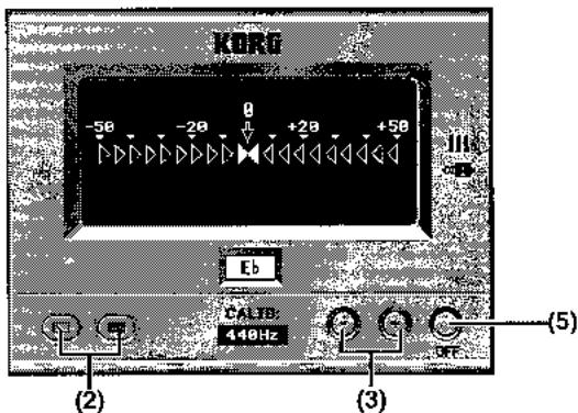 KORG D3200 - Emploi de l'accordeur - 2