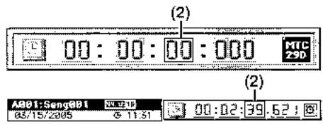 KORG D3200 - Emploi du compteur pour le déplacement - 1