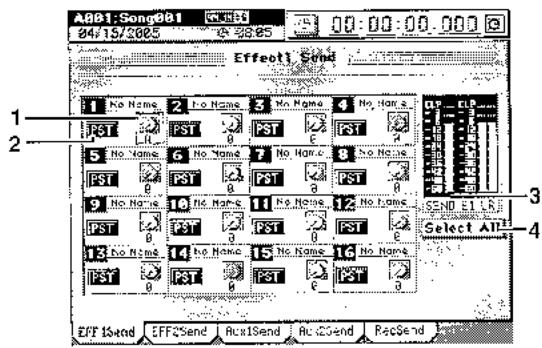KORG D3200 - 2E. SEND (eff/aux/rec) - 1