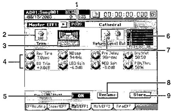 KORG D3200 - Notes à propos de l'emploi des effets master - 1