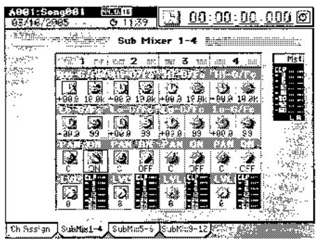 KORG D3200 - 1-3. Entrée de pré-mixage - 1