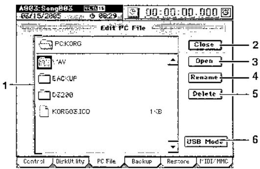 KORG D3200 - Fichiers audio - 1