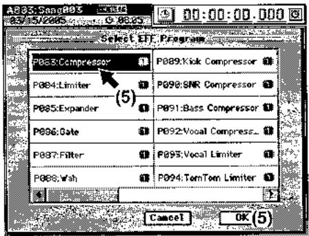KORG D3200 - Application d'effets au son entrant - 2