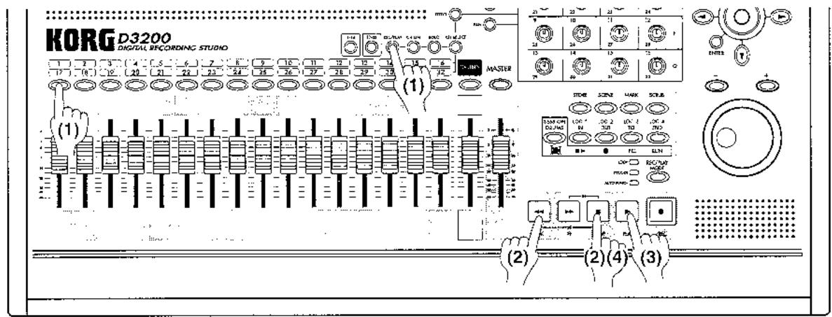 KORG D3200 - Lancement de l'enregistrement - 2