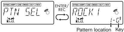 KORG PANDORA PX4D - Chain Pattern settings - 1