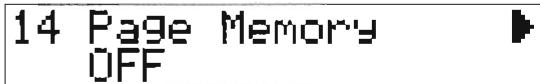 KORG SGPROX - PAGE MEM (Réglage de mémoire de page)   MEMOIRE DE PAGE - 1