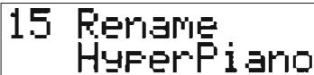 KORG SGPROX - RENAME (Réglage du nom d'un performance) - 1