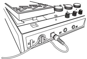 KORG AX10G - When using the AC adaptor: - 1