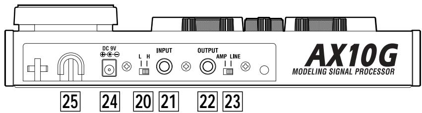 KORG AX10G - Panneau arrête - 1