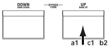 KORG AX10G - C: Balayage des banques (en laissant fixé le programme) - 1