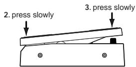 KORG AX10G - Calibrating (adjusting) the expression pedal - 1