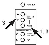 KORG AX10G - Enregistrement d'un programme - 2