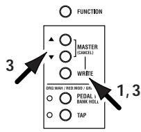 KORG AX10G - Ein Programm speichern - 2