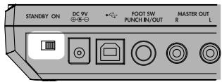 KORG D4 - Mise sous tension - 2
