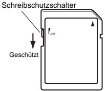 KORG KP3 - Über die Schreibschutz-Einstellung einer SD-Karte - 1