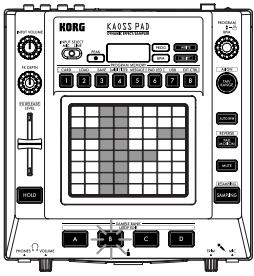 KORG KP3 - Réglage du niveau pour une seule banque d'échantillons - 1