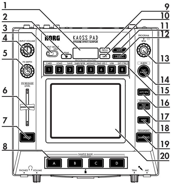KORG KP3 - Umgang mit dem Touch-Pad - 1