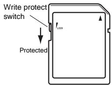 KORG KP3 - About the write protect setting of an SD card - 1