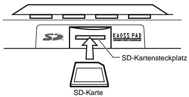 KORG KP3 - Einsetzen einer Karte - 1