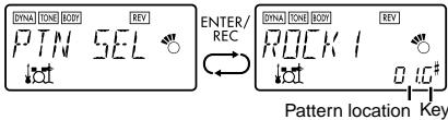 KORG PX4A - Chain Pattern settings - 1
