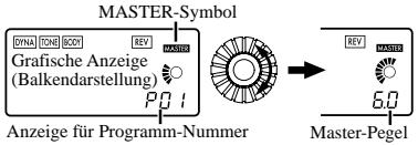 KORG PX4A - Master-Pegel - 1