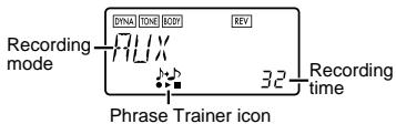 KORG PX4A - Select the recording mode - 1