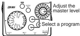 KORG PX4D - Specifying the function of the Value Dial - 1