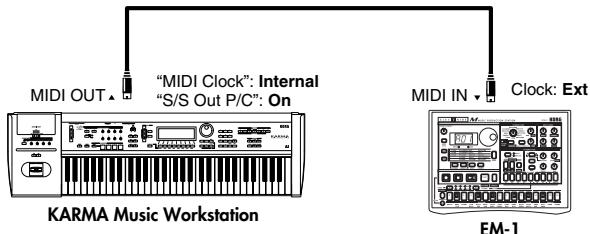 KORG KARMA - S/S Out P/C (Start/Stop Out P/C) [Off, On] - 1