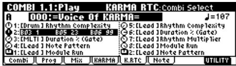KORG KARMA - K.RTC (KARMA RealTime Controls) - 1