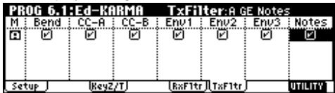 KORG KARMA - TxFltr (TxFilter) - 1