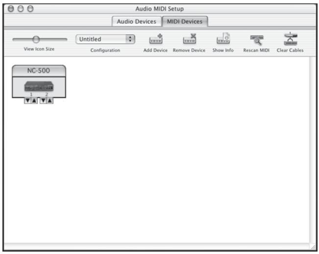 KORG NC500 - On Mac OS X - 2